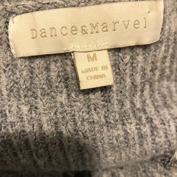 Gray V-Neck Sweater - Dance & Marvel - Picture 4 of 7